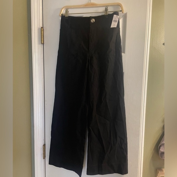 Anthropologie The Colette Cropped Wide-Leg Pants by Maeve: Magic Fabric Edition - Picture 6 of 7